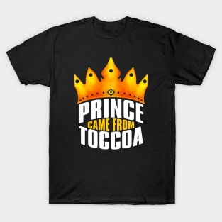 Prince Came From Toccoa, Toccoa Georgia T-Shirt